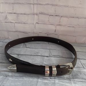 NWTO Beverly Hills Polo Club western brown bond leather men’s belt